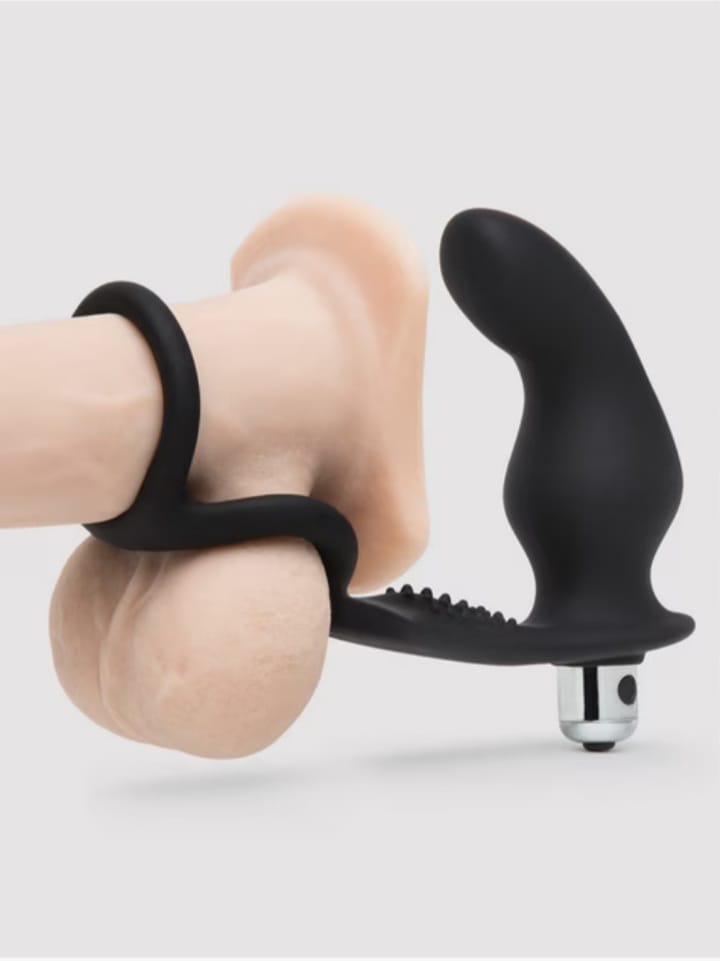 Rocks Off Ro-Zen Pro Twin Cock Ring with 10 Function Rechargeable Butt plug